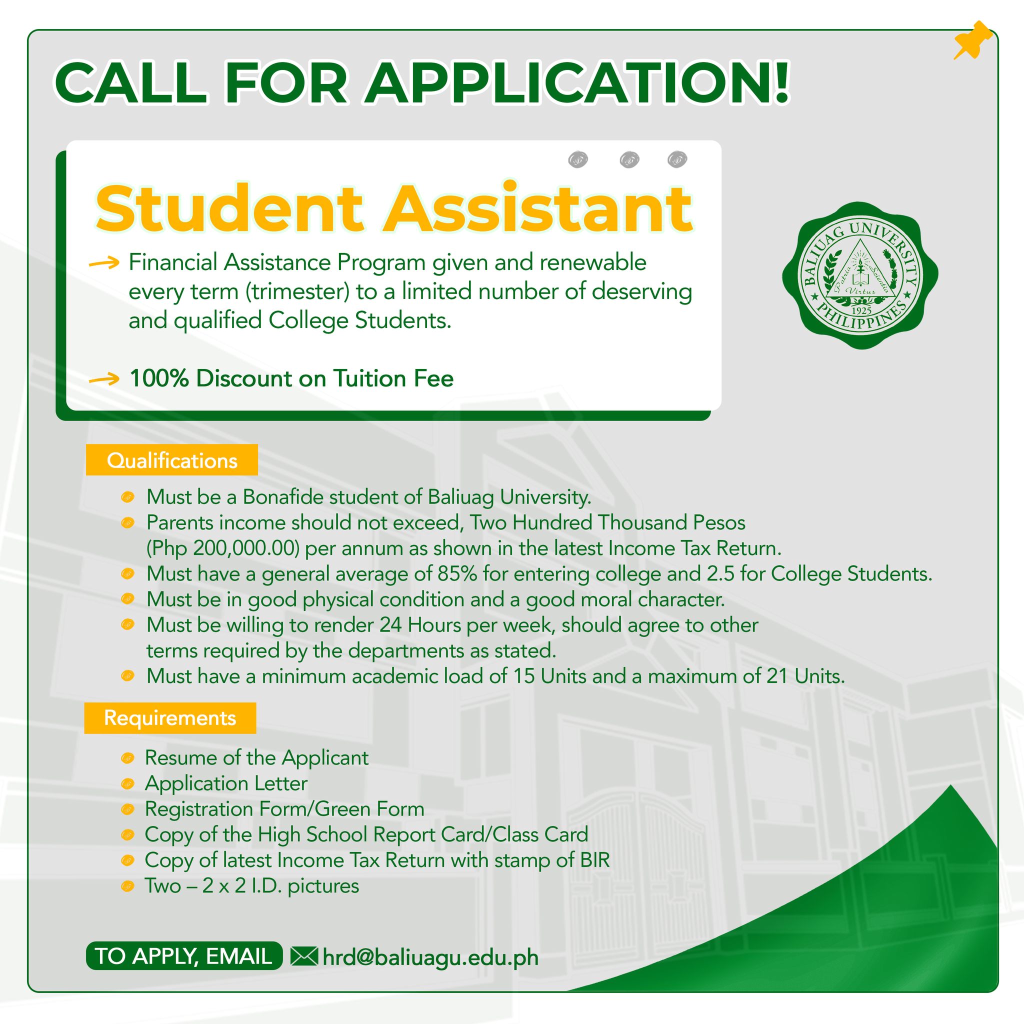 Student Assistant