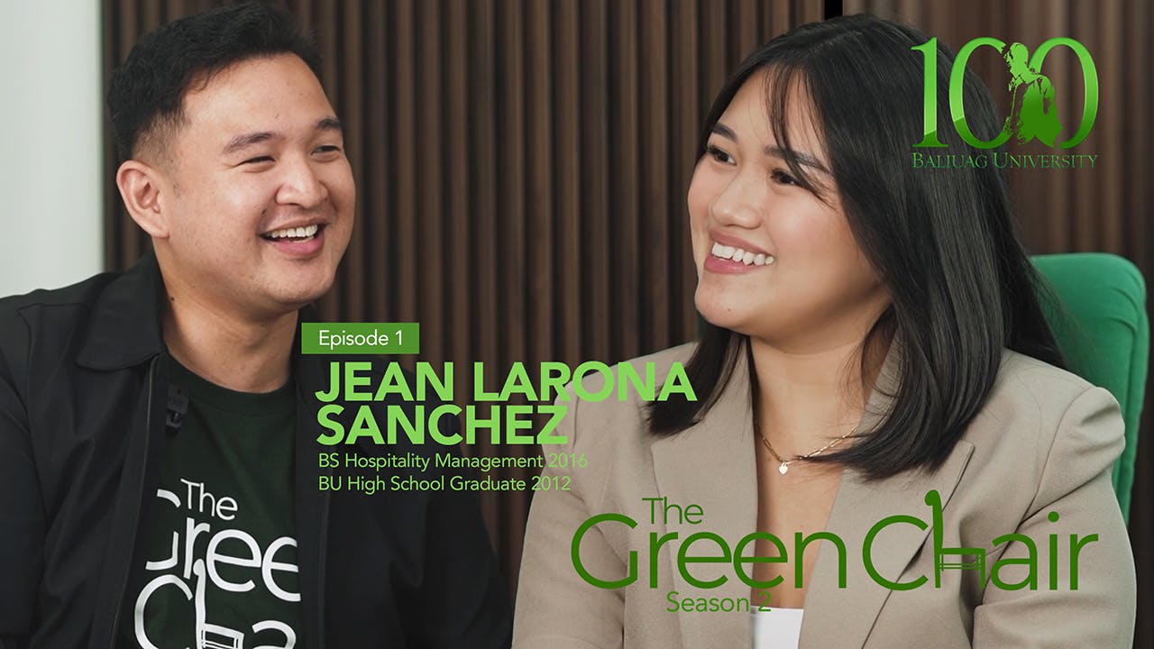 The Green Chair Season 2: Ms. Jean Larona-Sanchez, BS Hospitality Management 2016 and owner of Moderno Home Depot