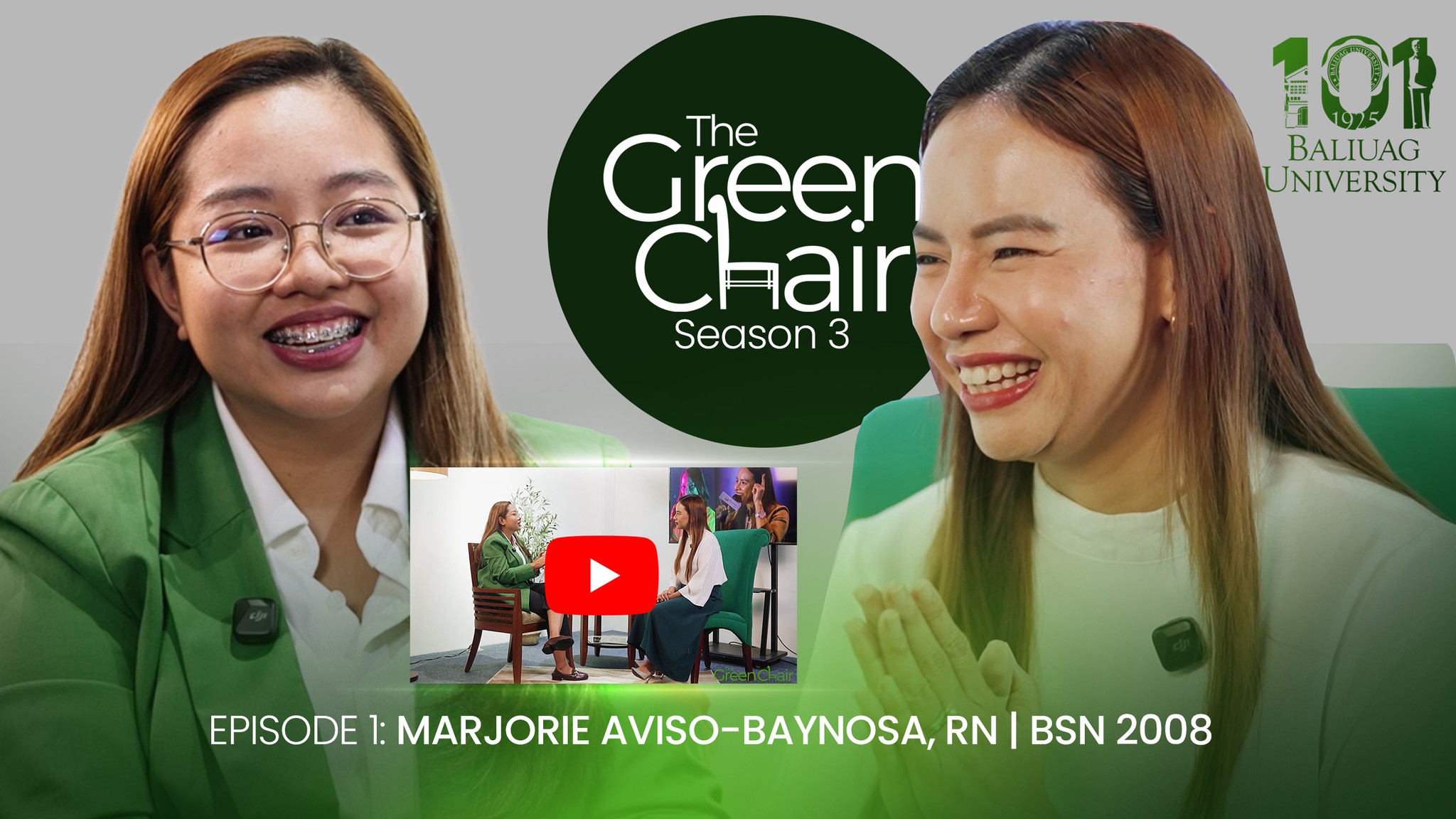 #TheGreenChair Season 3 Episode 1 | Ms. Marjorie Aviso-Baynosa, RN | BSN 2008