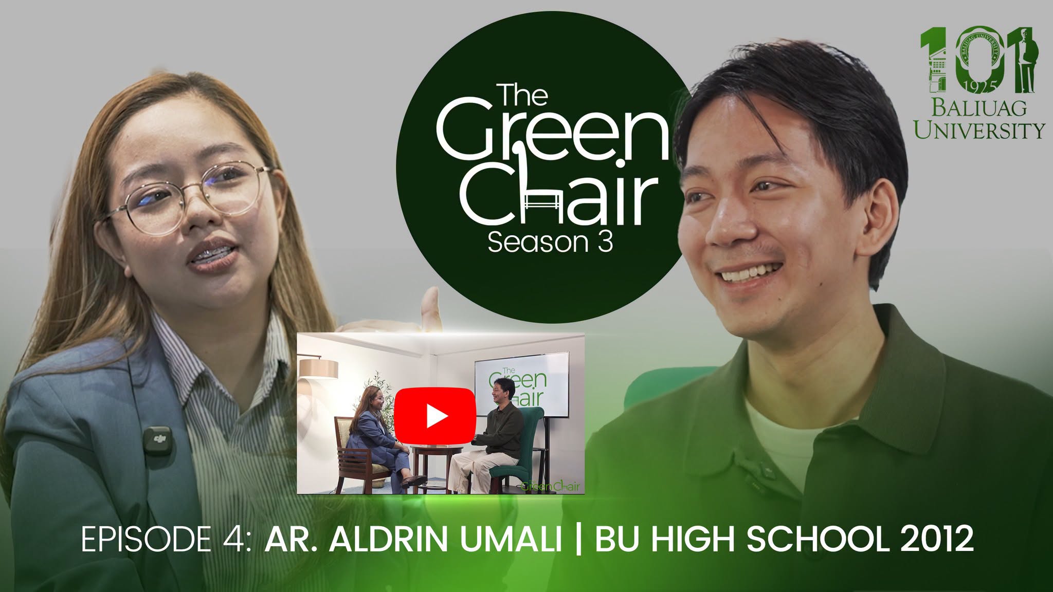 #TheGreenChair Season 3 Episode 4 | Ar. Aldrin Umali | BU HS 2012