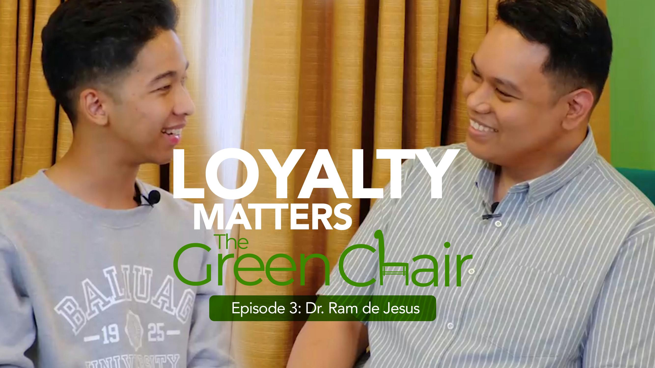 The Green Chair: Episode 3 featuring Dr. Ram de Jesus, BSEd 2009