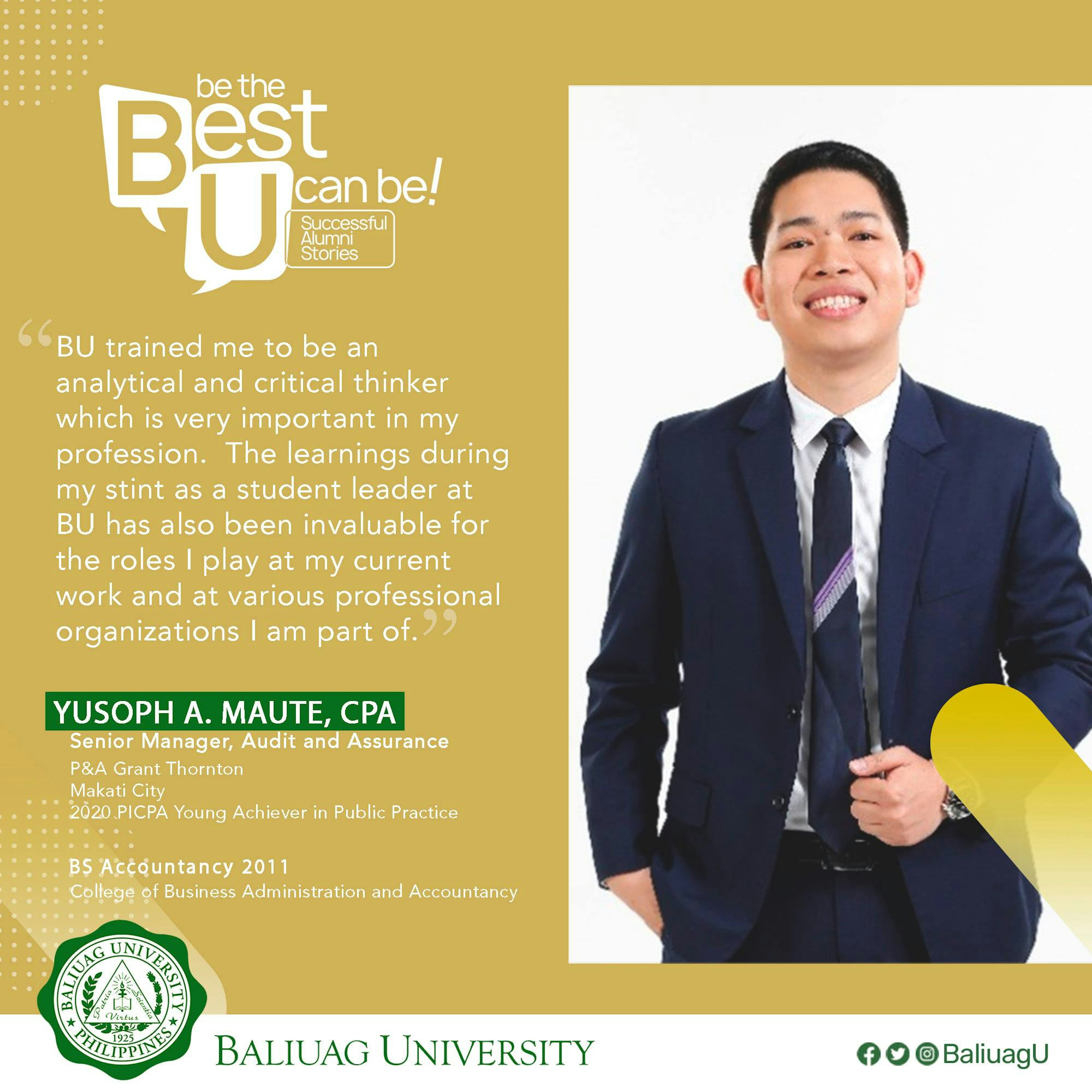 Yusoph Maute - Baliuag University